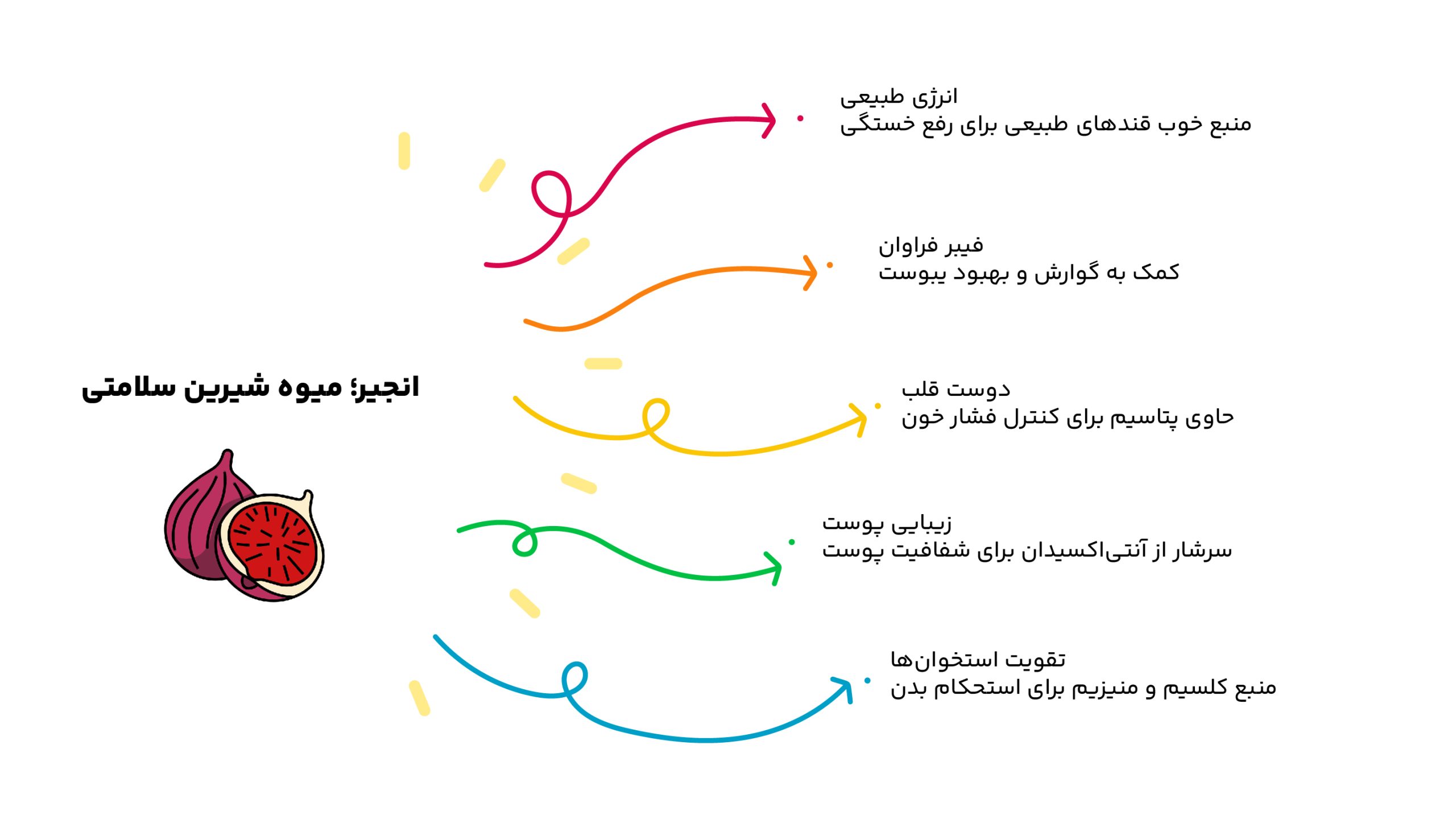 اینفوگرافیک انجیر خشک