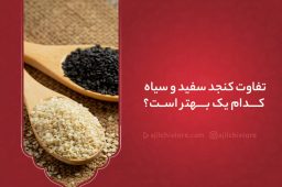 تفاوت کنجد سفید و سیاه، کدام یک بهتر است؟